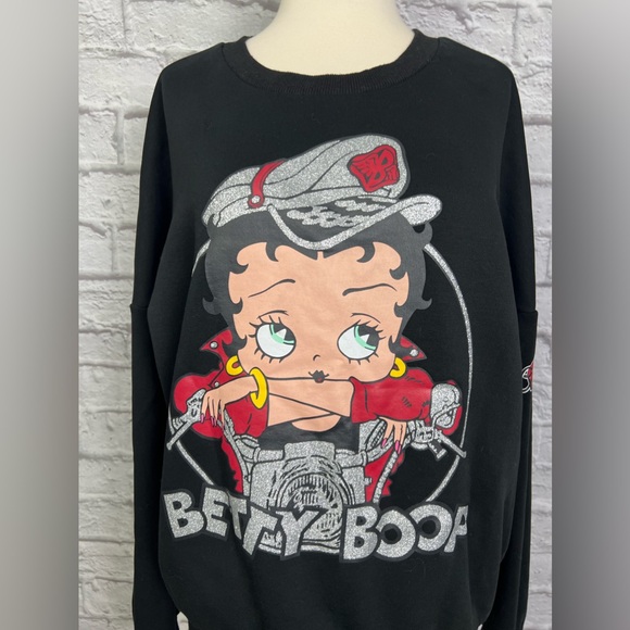 Dolls Kill Oversized Betty Boop Sweatshirt Size S - Picture 3 of 8